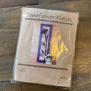 Homespun Charm Coneflower Fields #323 Fabric Quilt Wall Art Kit